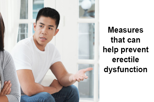 Measures that can help prevent erectile dysfunction